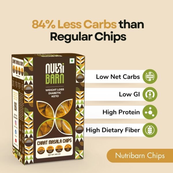 Nutribarn Keto Chat Masala Chips - Image 3