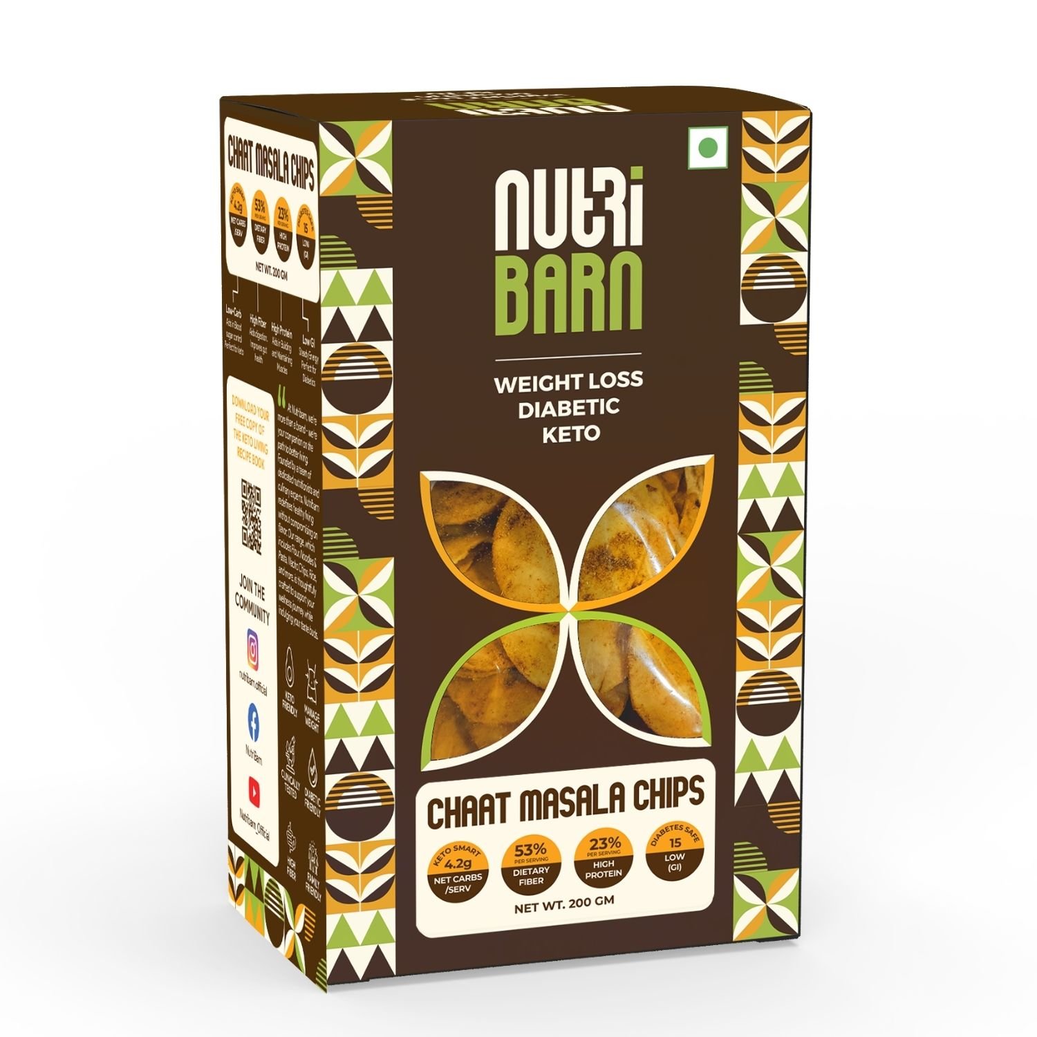 Nutribarn Keto Chat Masala Chips