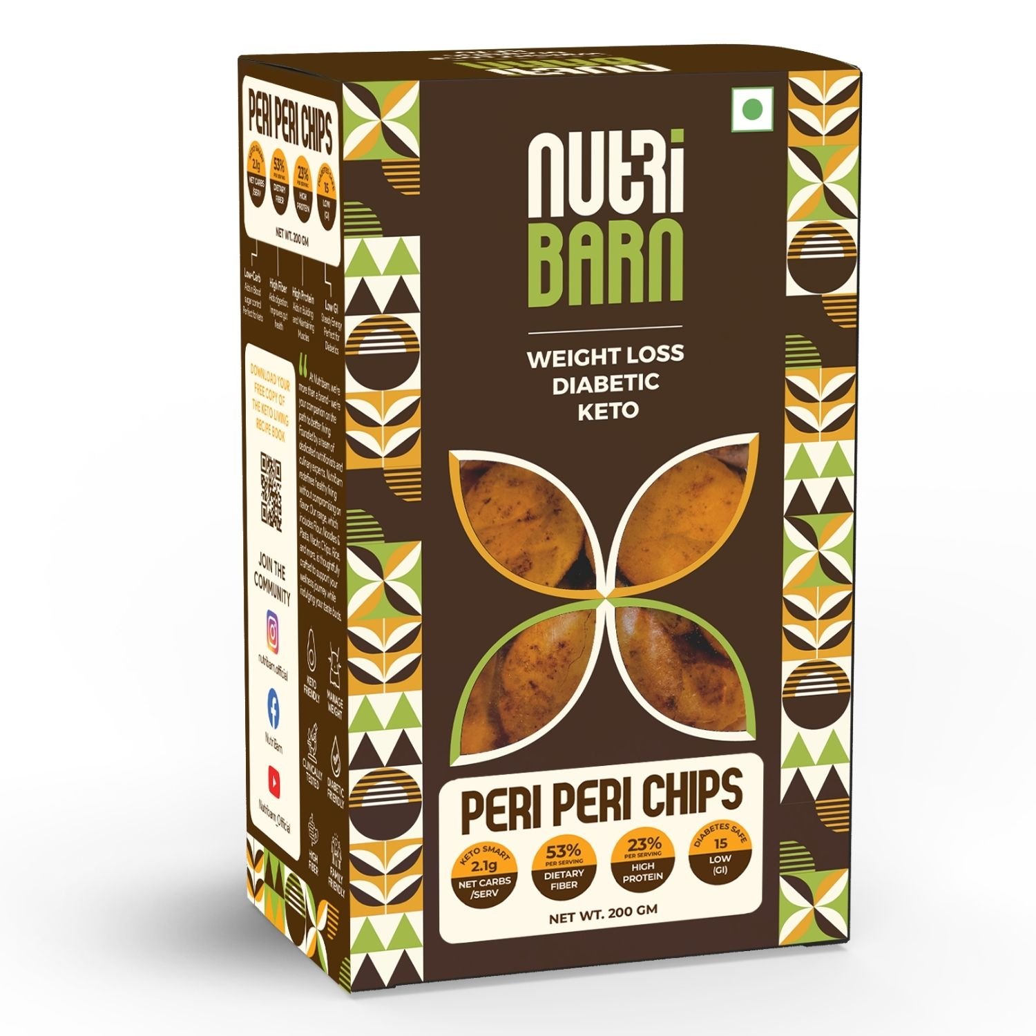 Nutribarn Keto Peri Peri Chips