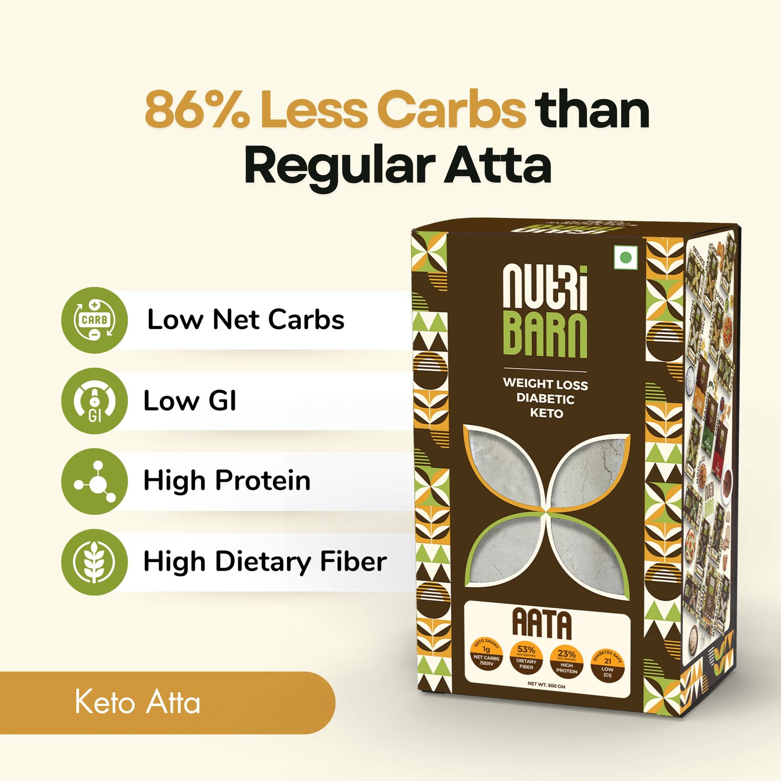 Nutribarn Keto Aata Flour - Image 3