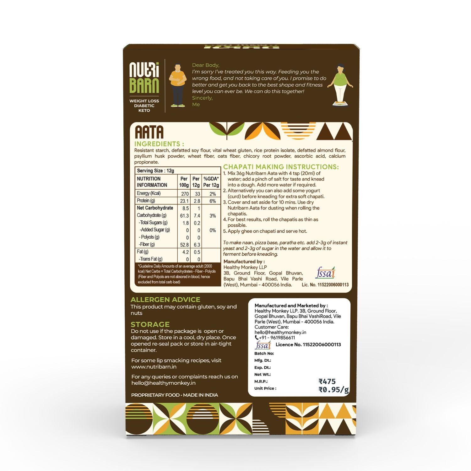 Nutribarn Keto Aata Flour - Image 8