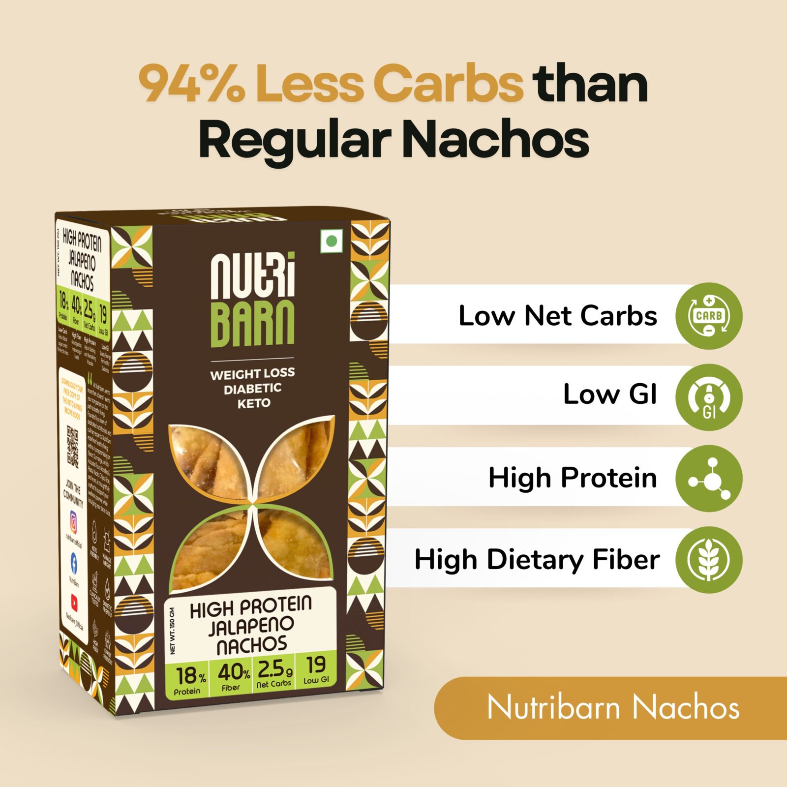 Nutribarn Keto Jalapeno Nachos - Image 8