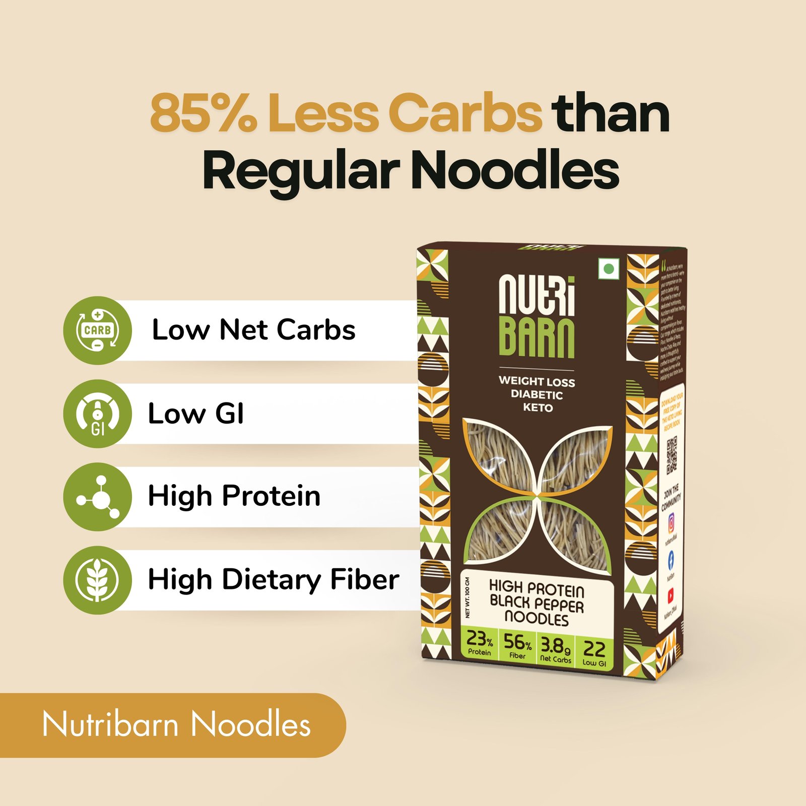 Nutribarn Keto Pepper Noodles Spaghetti - Image 8