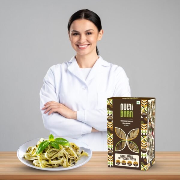 Nutribarn Keto Chilli Garlic Fettuccine Pasta (Flat noodles) - Image 7