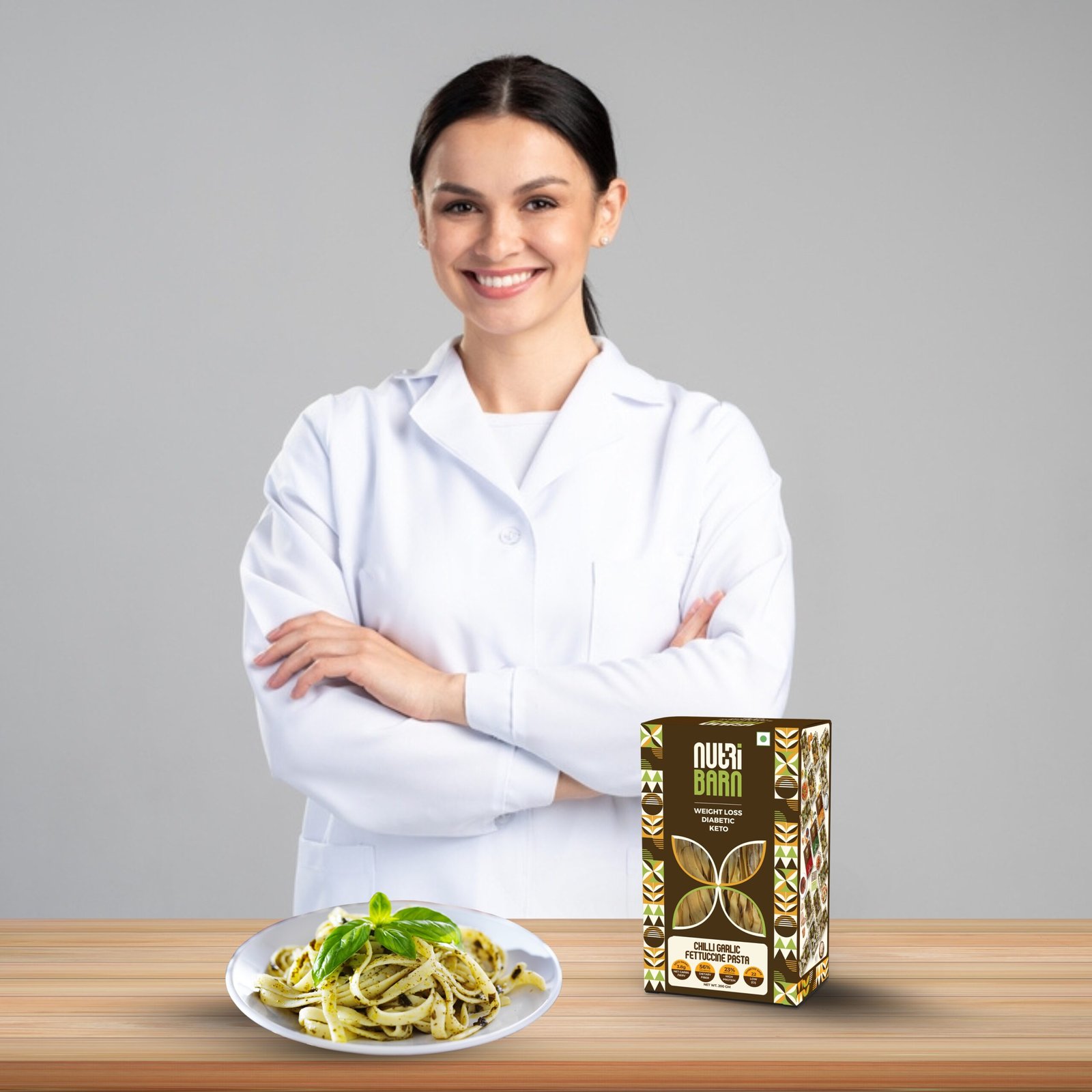 Nutribarn Keto Chilli Garlic Fettuccine Pasta (Flat noodles) - Image 7