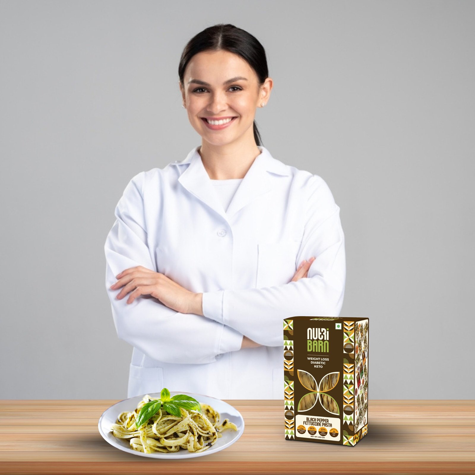 Nutribarn Keto Pepper Fettuccine Pasta (Flat noodles) - Image 7