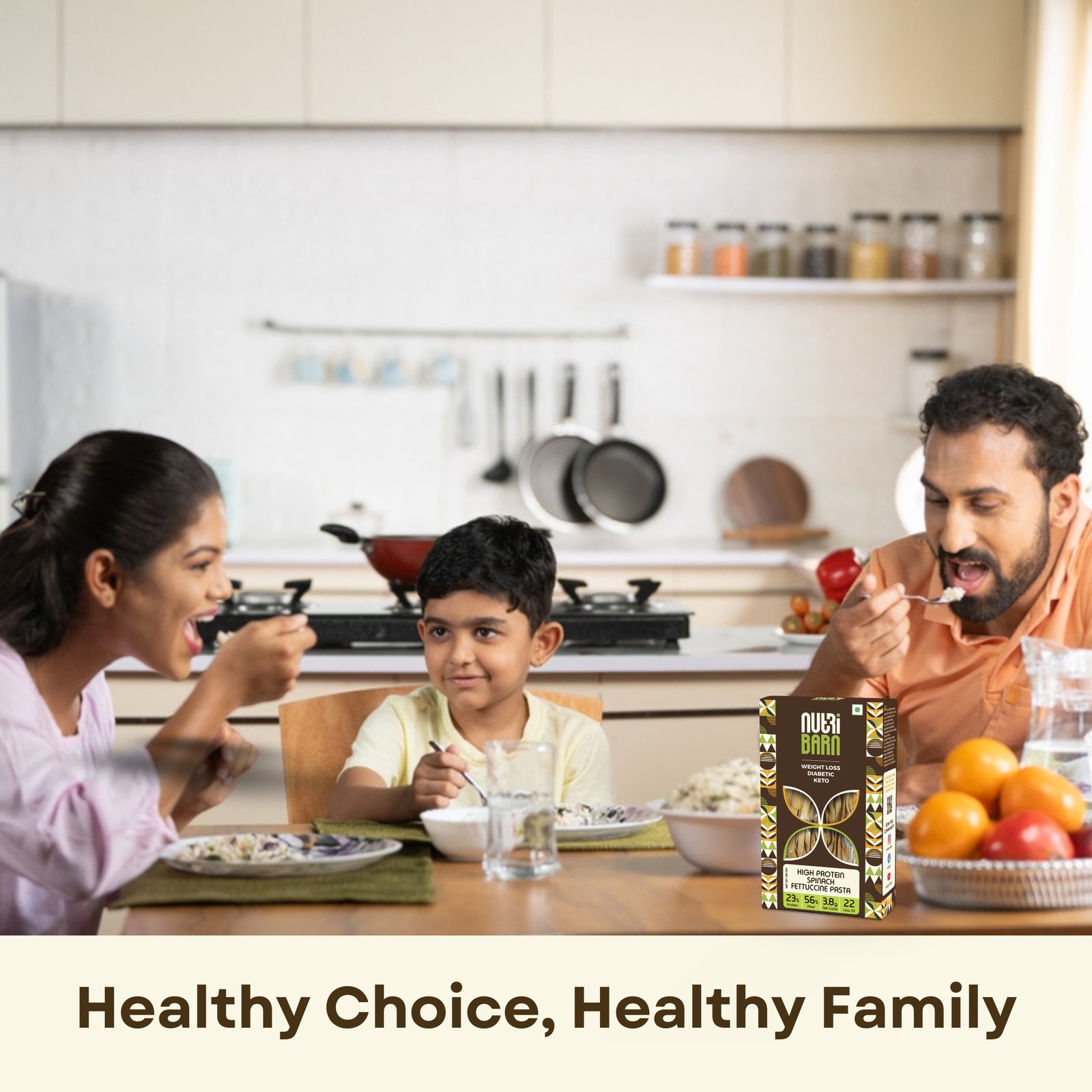 Nutribarn Keto Spinach Fettuccine Pasta (Flat noodles) - Image 5