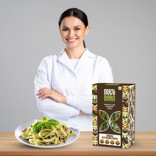 Nutribarn Keto Spinach Fettuccine Pasta (Flat noodles) - Image 7