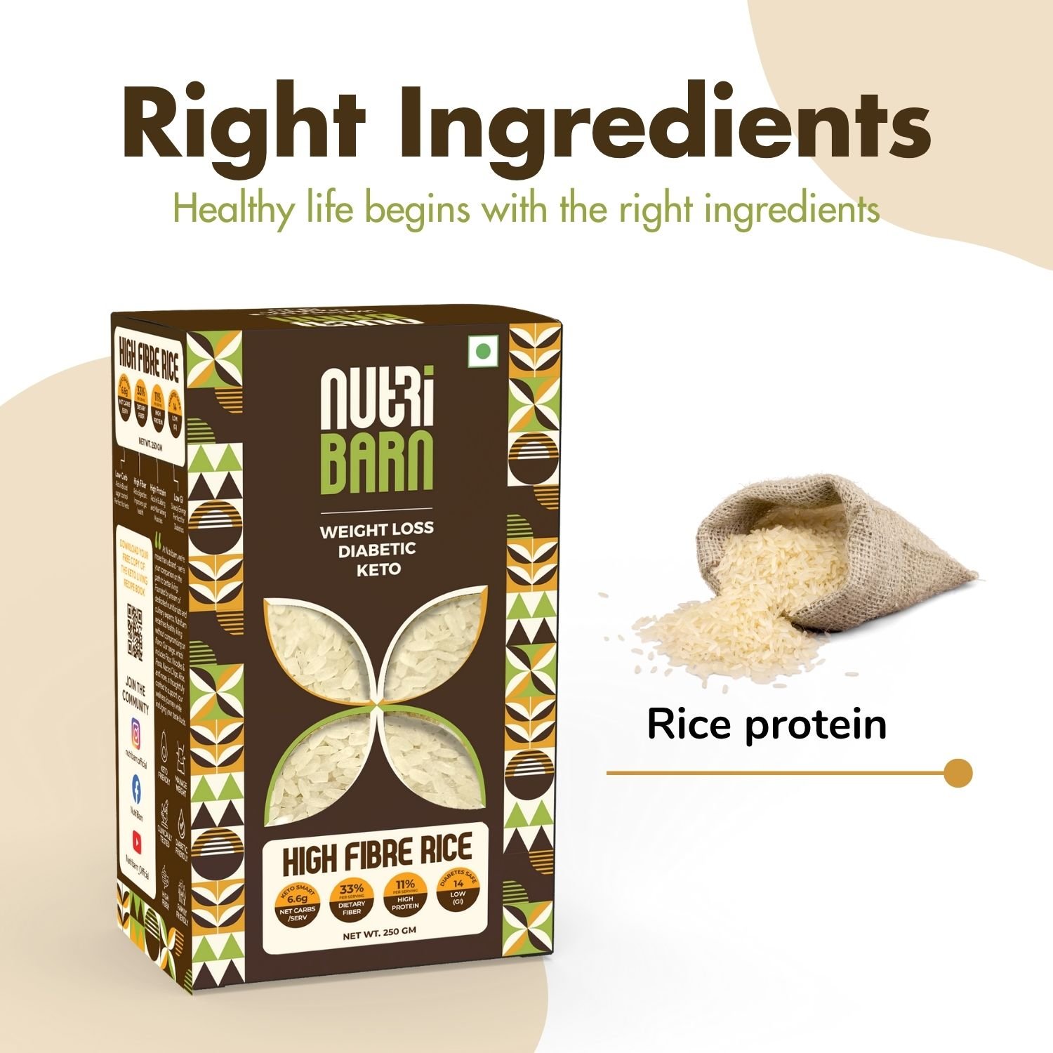 Nutribarn High Fibre Rice - Image 2
