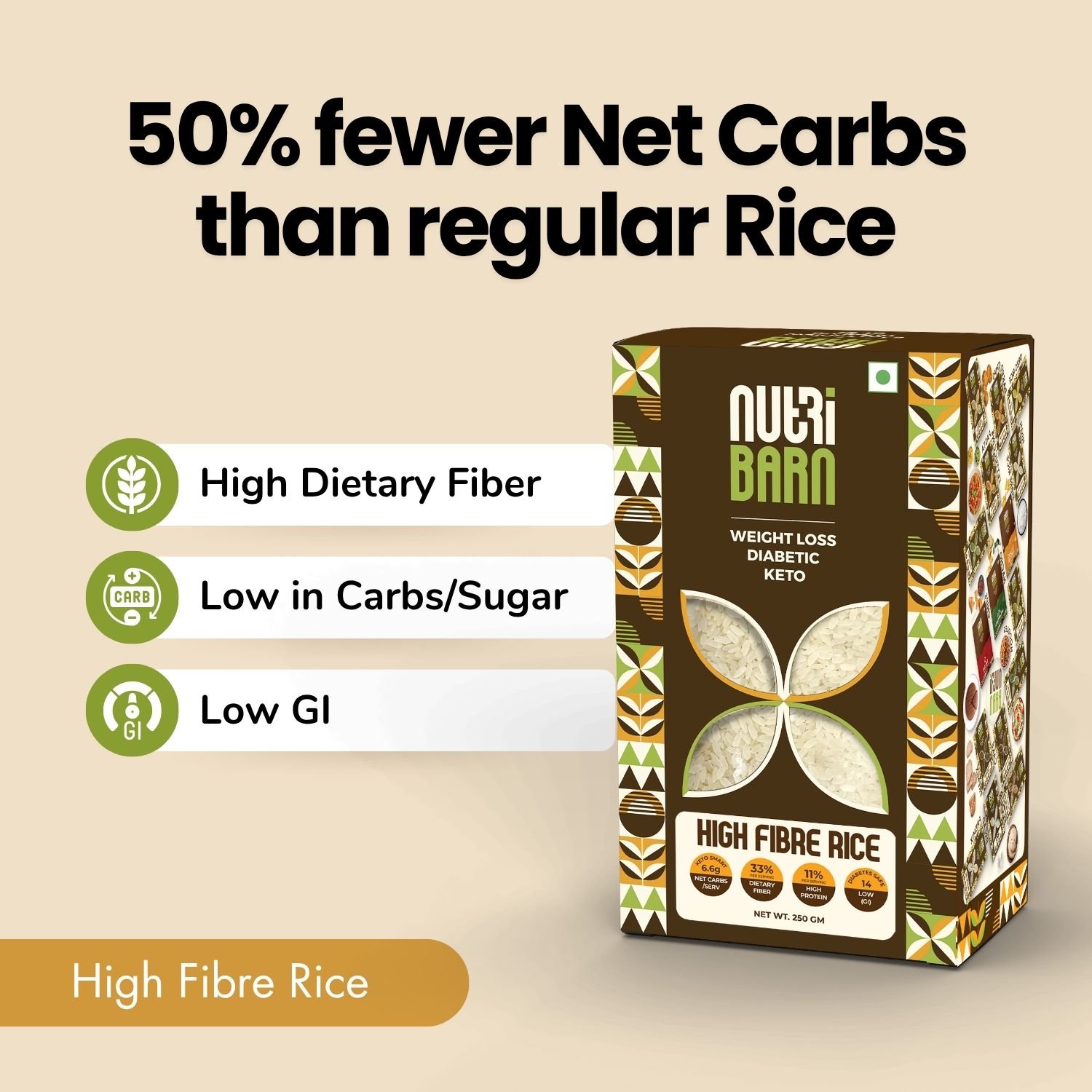 Nutribarn High Fibre Rice - Image 4