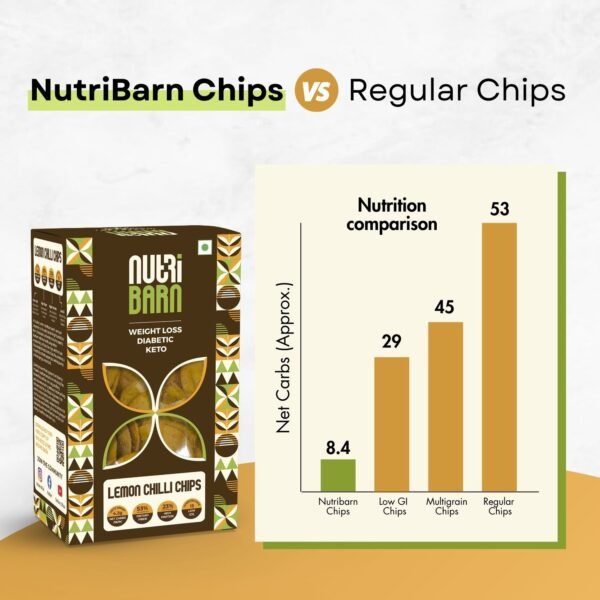 Nutribarn Keto Lemon Chilli Chips - Image 4