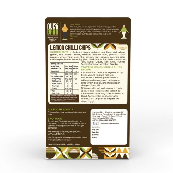 Nutribarn Keto Lemon Chilli Chips - Image 8