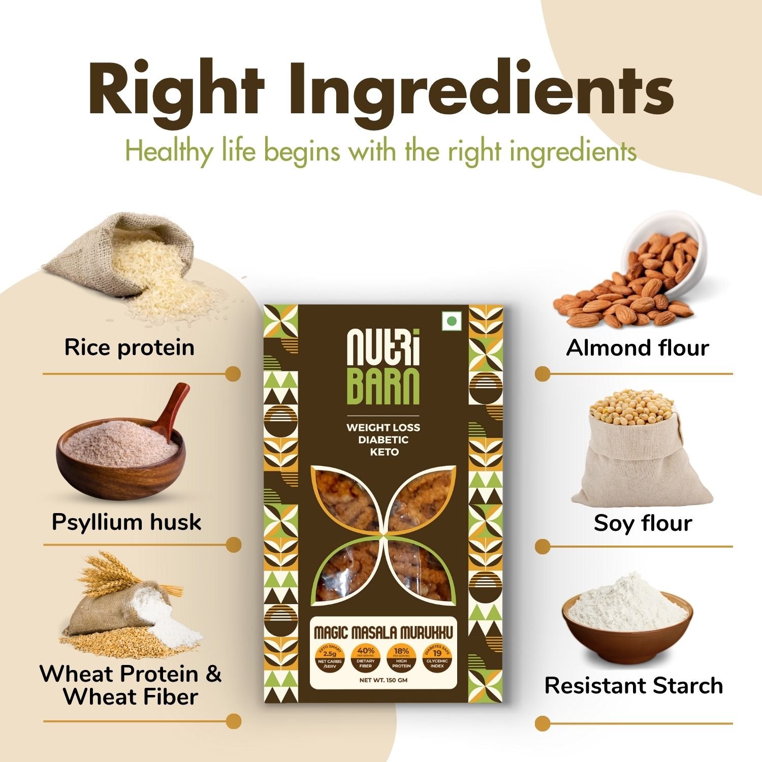 Nutribarn Keto Murukku (Magic Masala) - Image 2