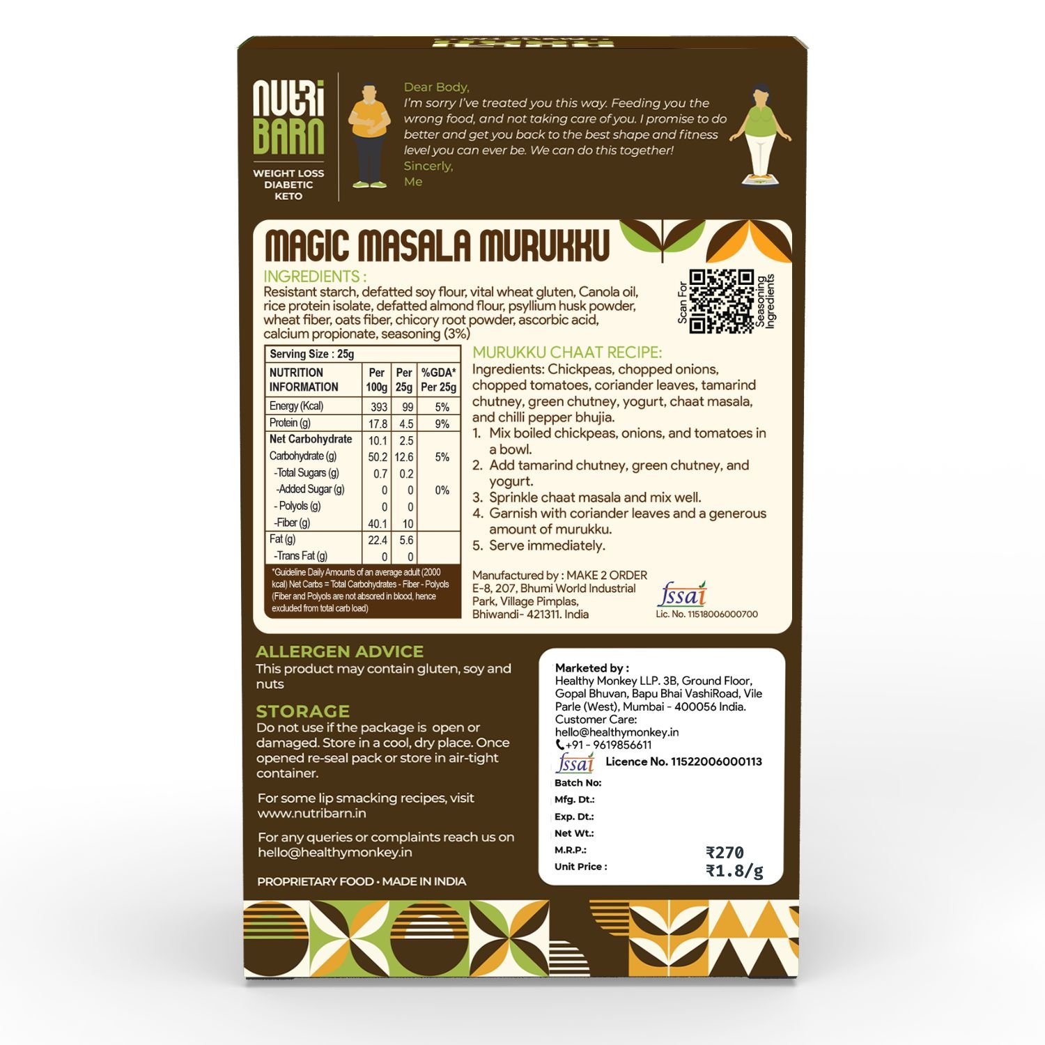 Nutribarn Keto Murukku (Magic Masala) - Image 8