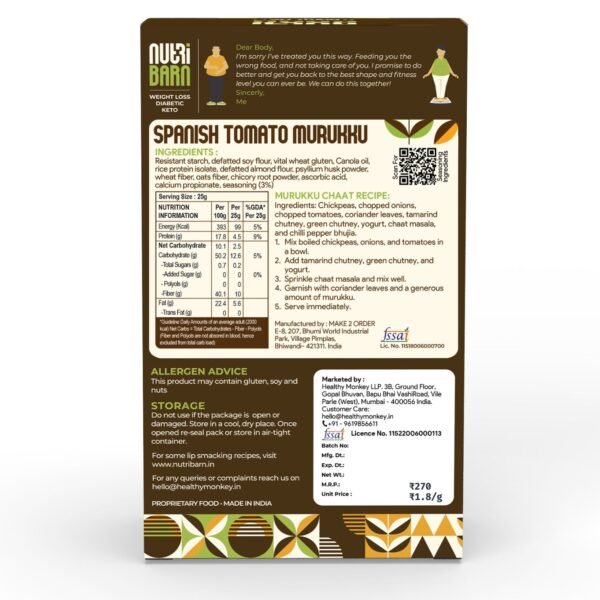 Nutribarn Keto Murukku (Spanish Tomato) - Image 8