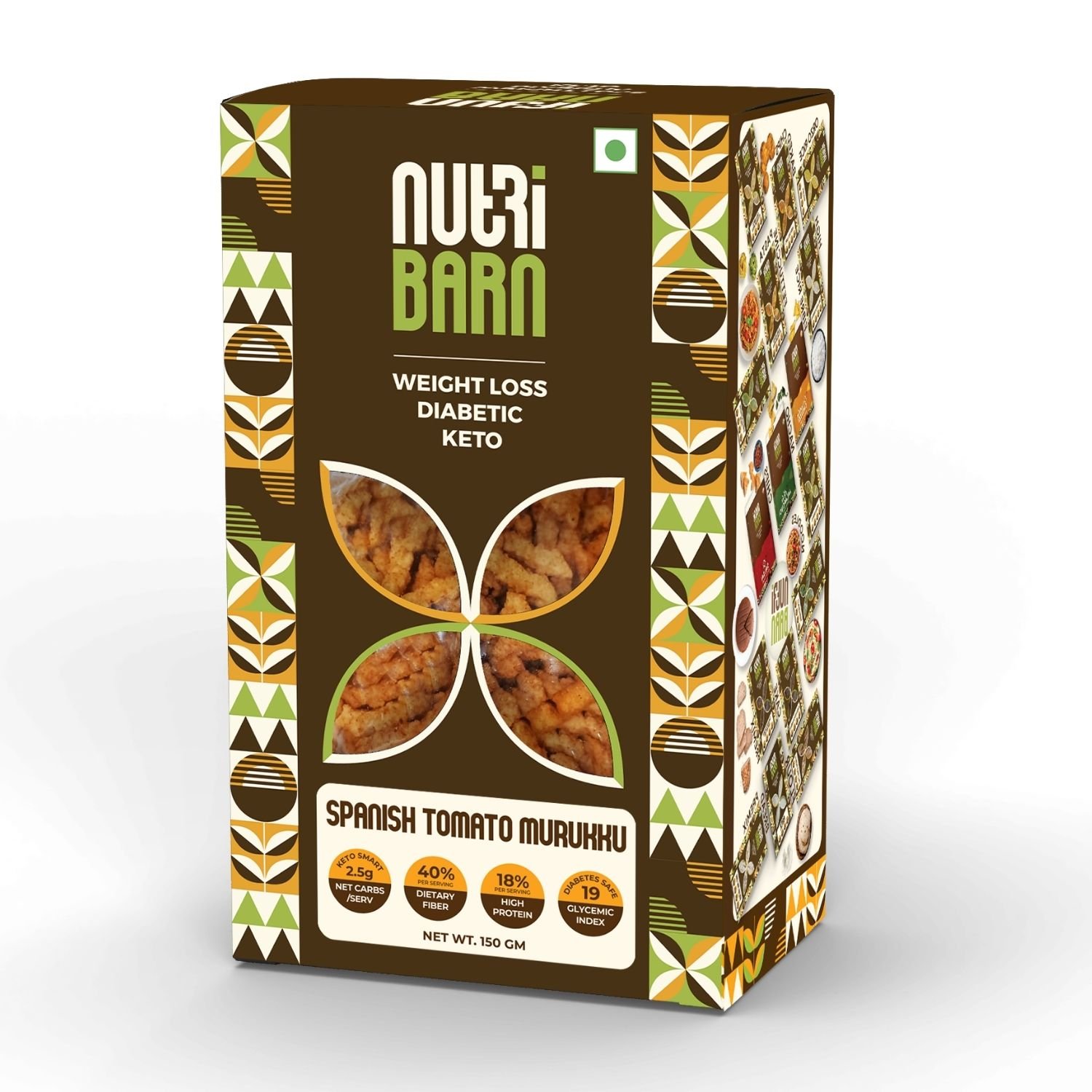 Nutribarn Keto Murukku (Spanish Tomato)