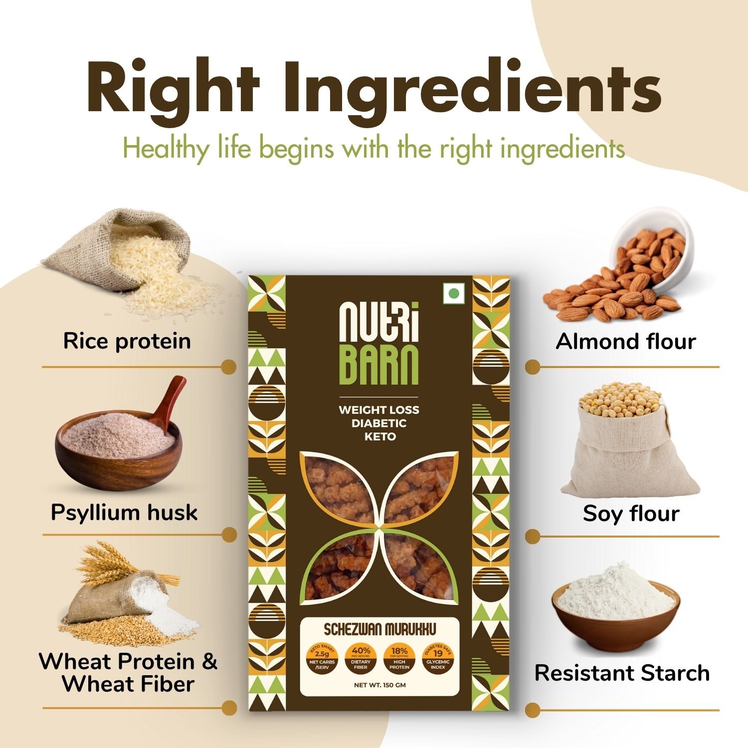 Nutribarn Keto Murukku (Sezwan) - Image 2
