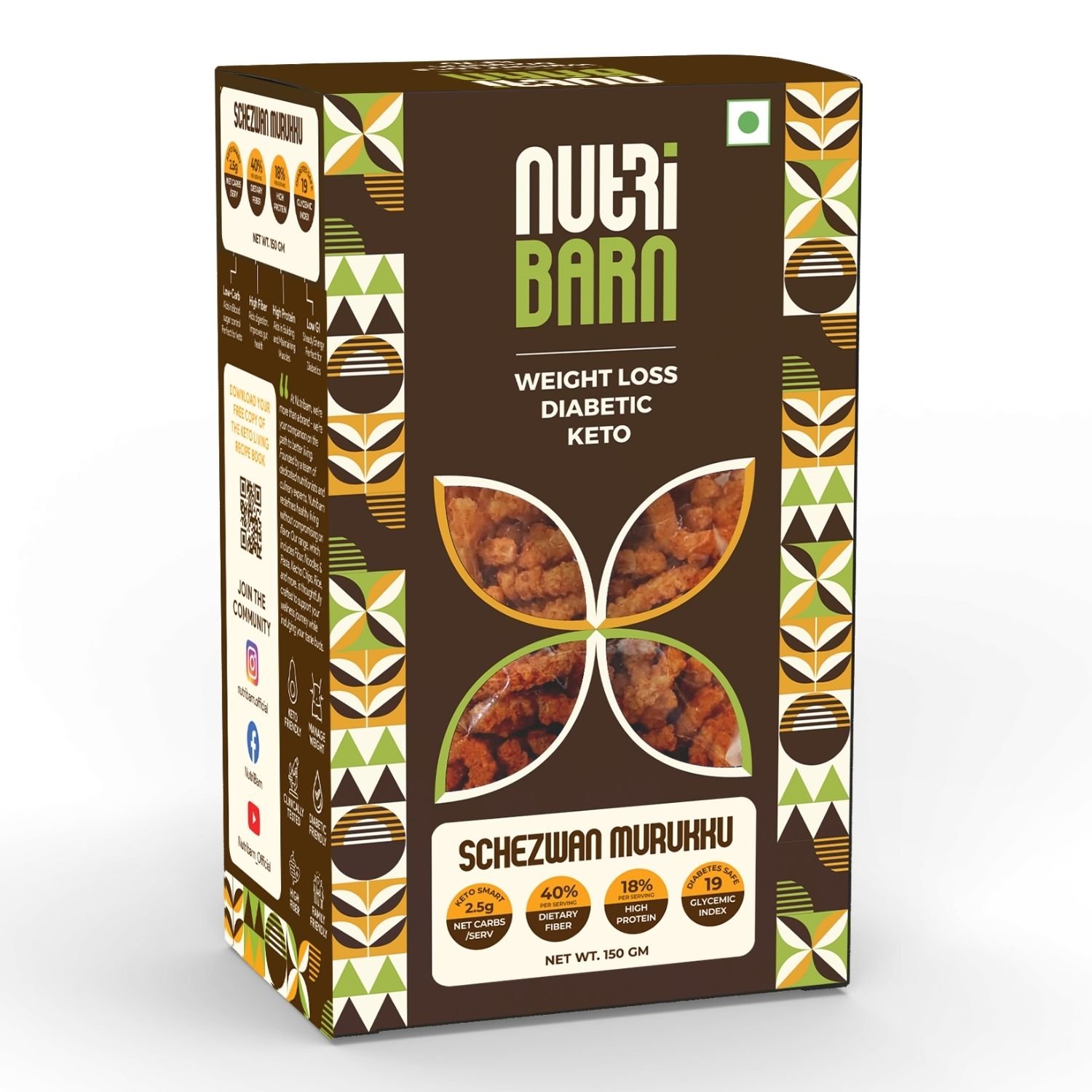 Nutribarn Keto Murukku (Sezwan)