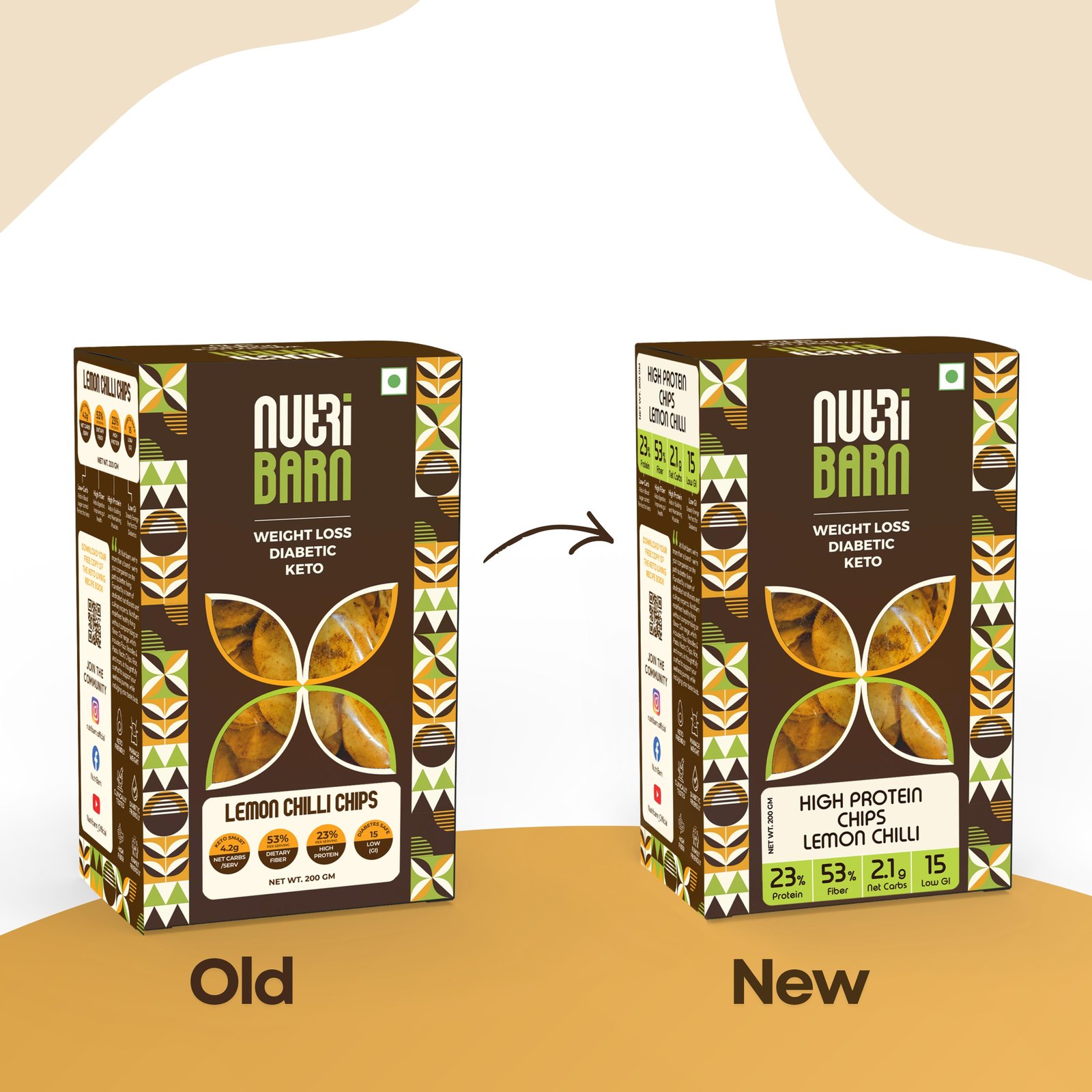 Nutribarn Keto Lemon Chilli Chips - Image 2