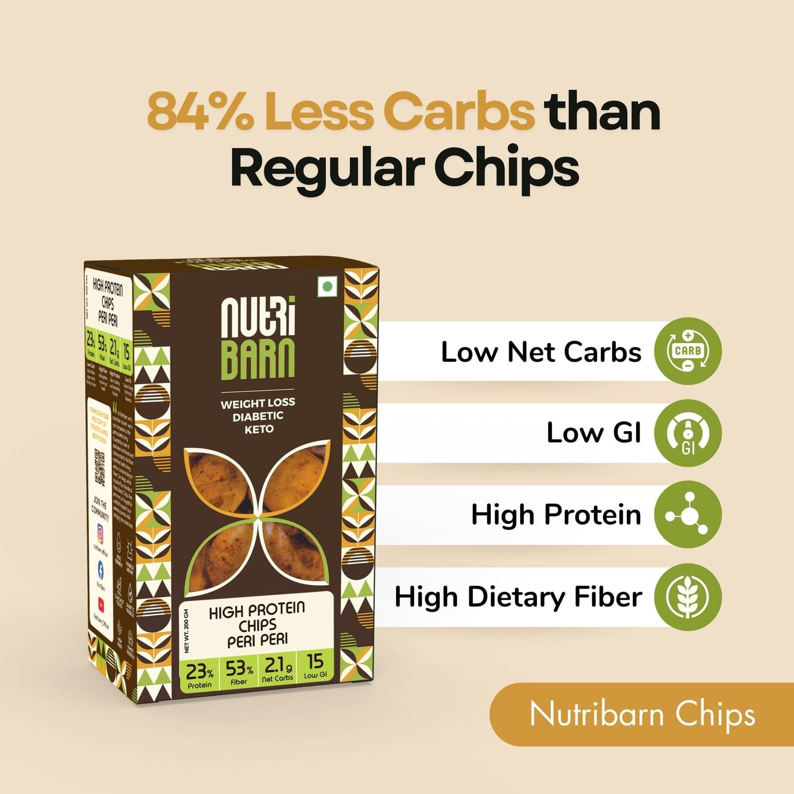 Nutribarn Keto Peri Peri Chips - Image 8