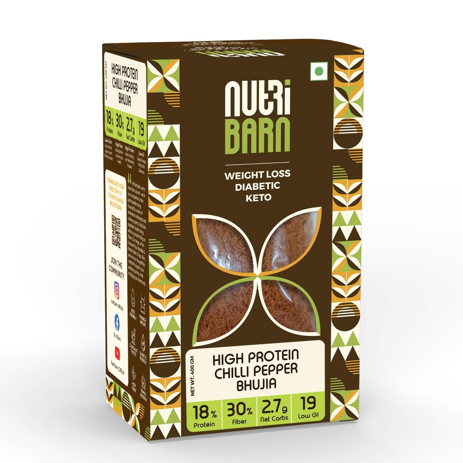 Nutribarn Keto Bhujia (Chilli Pepper)