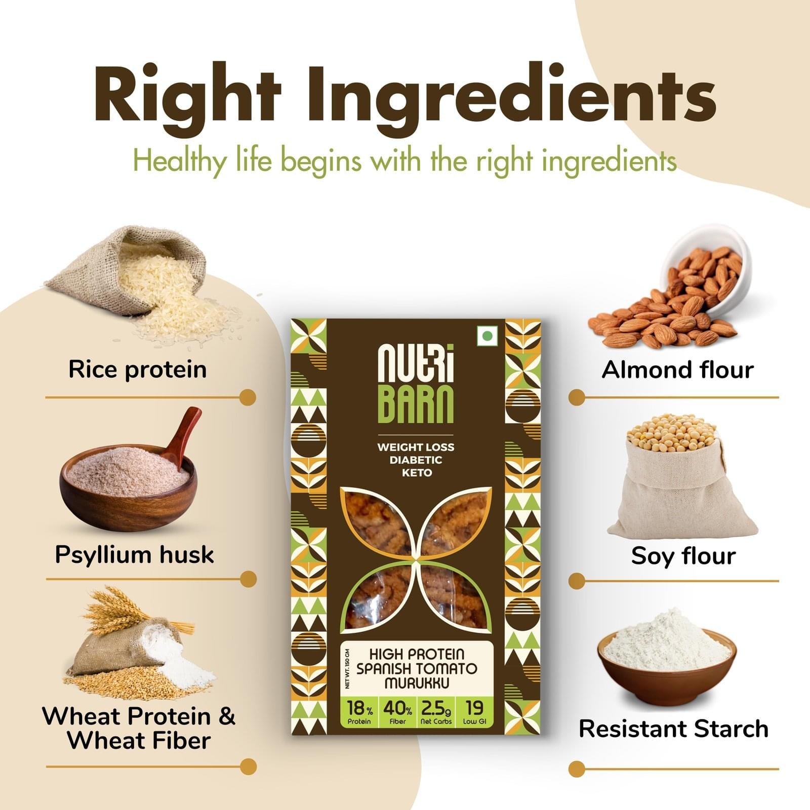 Nutribarn Keto Murukku (Spanish Tomato) - Image 9