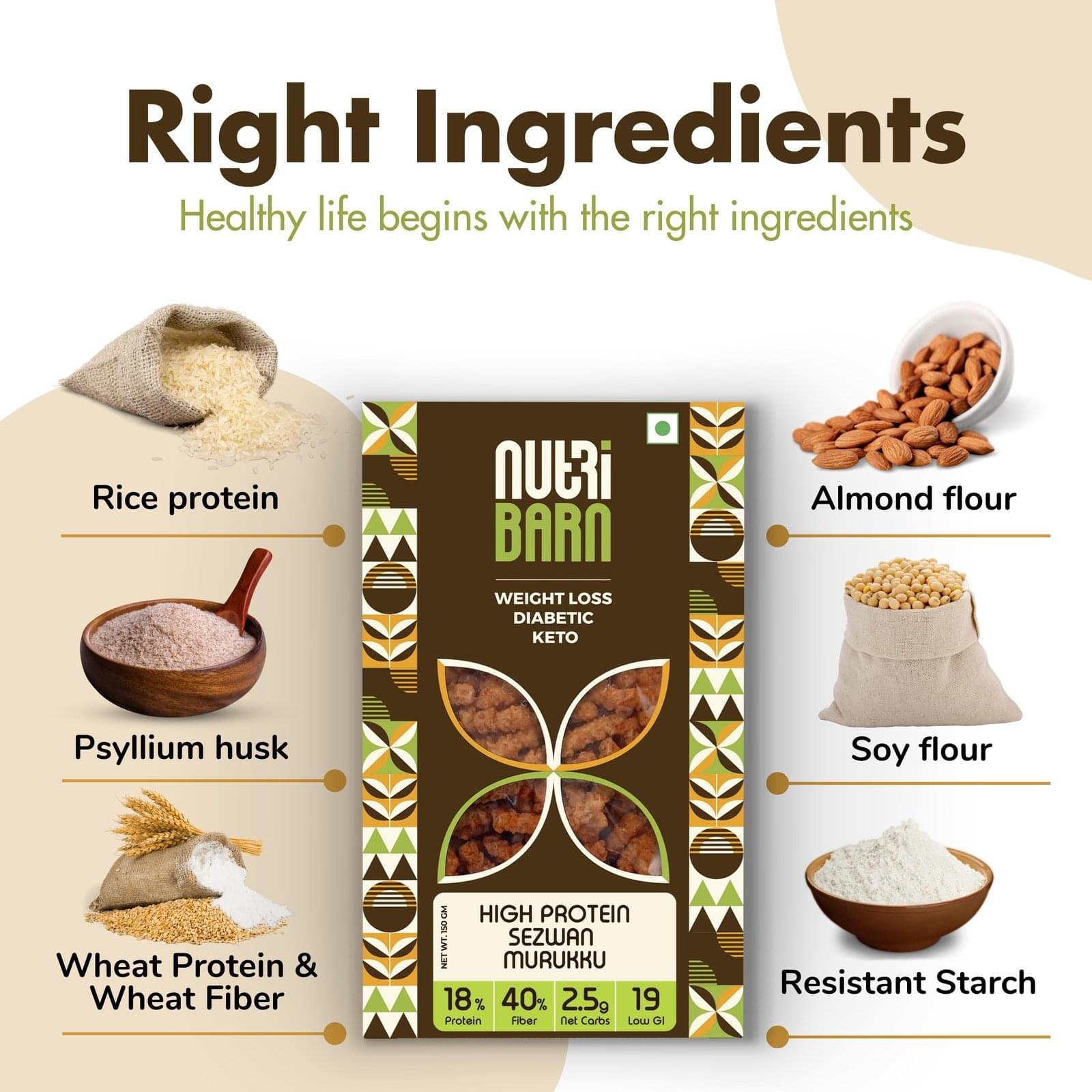 Nutribarn Keto Murukku (Sezwan) - Image 9