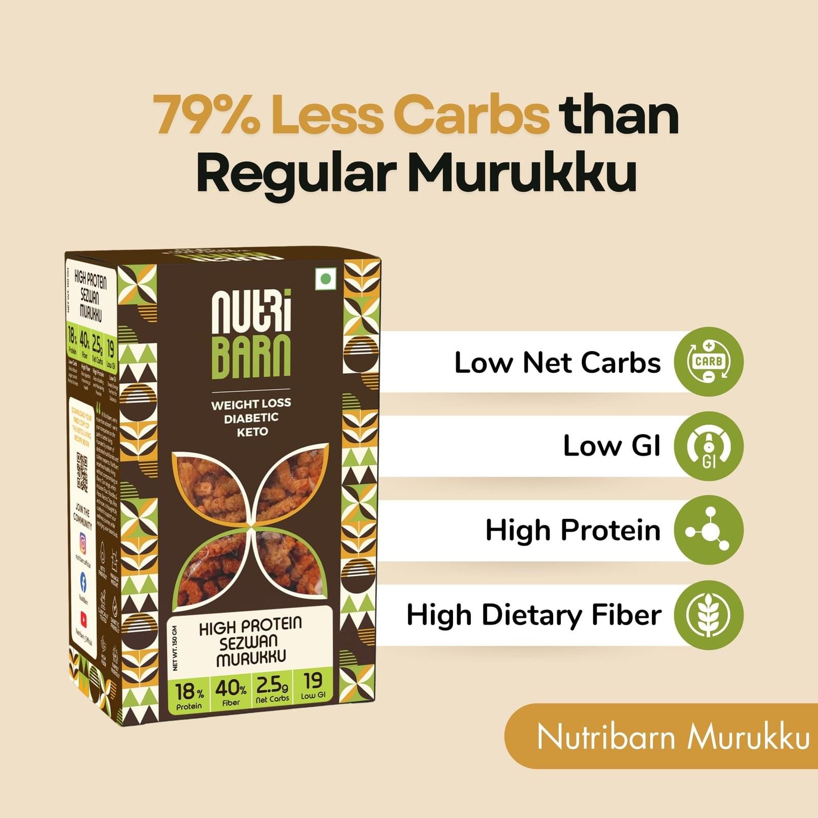Nutribarn Keto Murukku (Sezwan) - Image 8