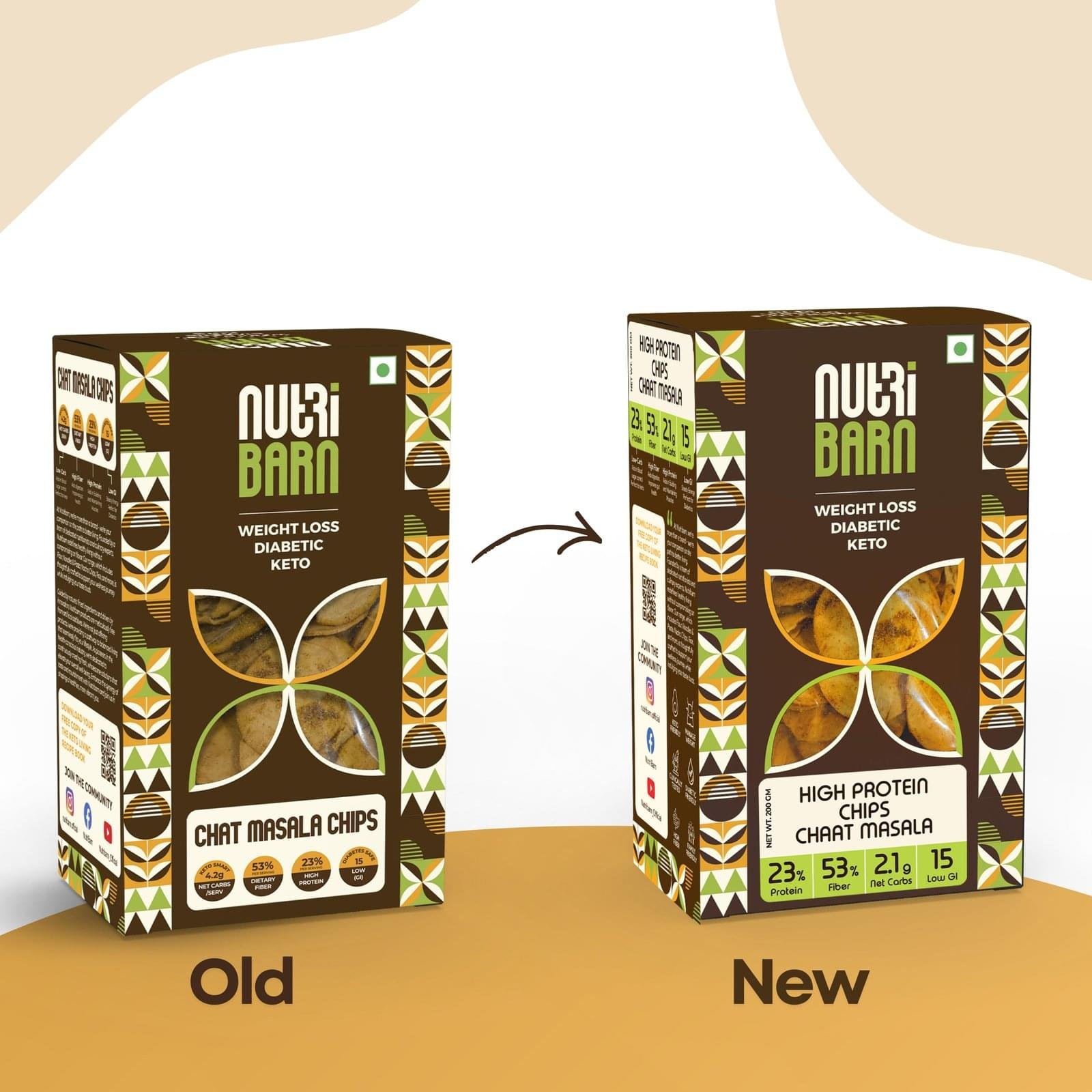Nutribarn Keto Chat Masala Chips - Image 2